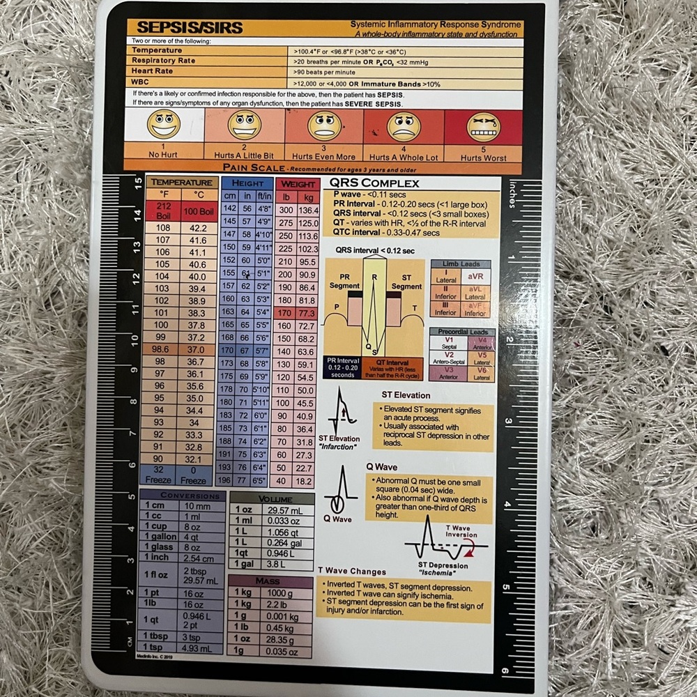 Nursing foldable clipboard